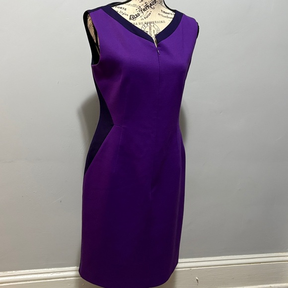 T Tahari Purple Mini Dress - Picture 1 of 4